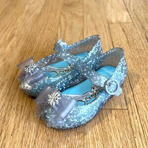 Mini Melissa Mini Sweet Love Disney Elsa Frozen Mary Jane Flats Infant Size 6